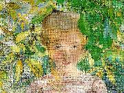 Carl Larsson kersti -ungflicksportratt av kersti Spain oil painting artist